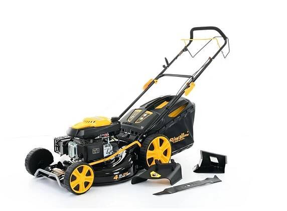 Riwall PRO RPM 5355 multifunkční travní sekačka 4 v 1 s benzinovým motorem a pojezdem | E-shop, akce, slevy, levné a kvalitní