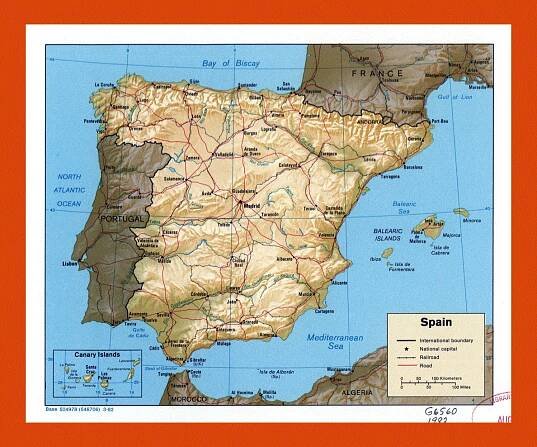 Maps of Spain | Collection of maps of Spain | Maps of Europe | GIF map | Maps of the World in GIF format | Maps of the whole