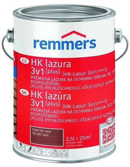 Remmers HK Lazura 3v1 [plus] 2,5 l Teak / Týk