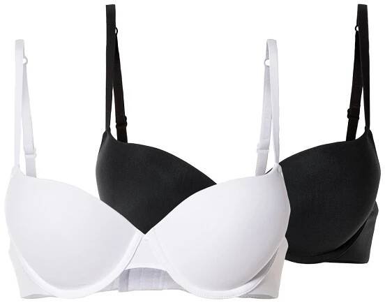 esmara push-up podprsenka 2 kusy černá/bílá od 350 Kč - Heureka.cz