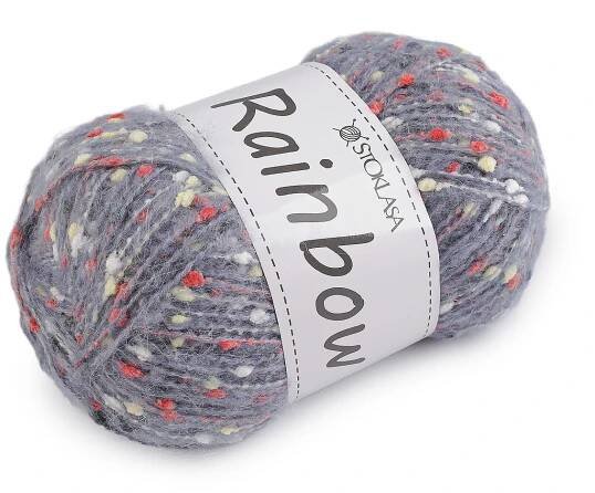 Pletací příze mohérová Rainbow 100 g