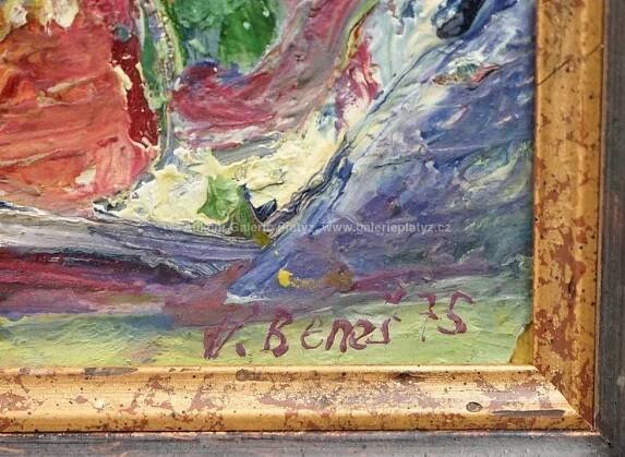 Václav Beneš_ / Zátiší s kyticí - detail aukce « Aukce « Aukční Galerie Platýz