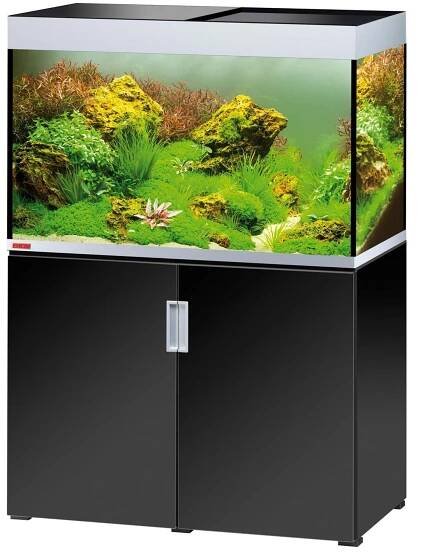 EHEIM akvárium INCPIRIA 300 se skřínkou a osvětlením, černá/stříbrná, 300 l