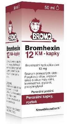 Bromhexin 12 KM kapky 50 ml