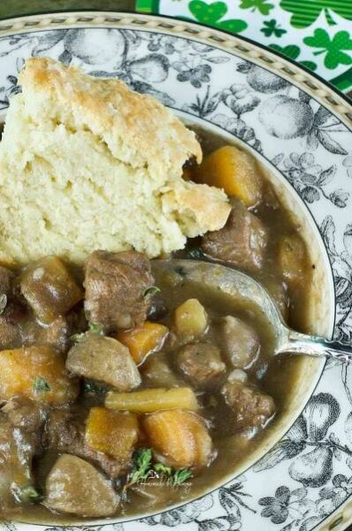 Irish stew made in the pressure cooker.