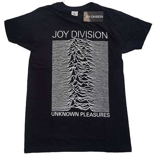 Joy Division: Tričko Unknown Pleasures White On Black Merch