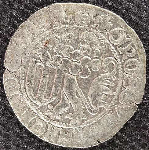 Míšeňský groš, Fridrich II., Kolem roku 1340. Stříbro! Stav: 1/1