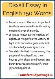 diwali essay in english 100 lines