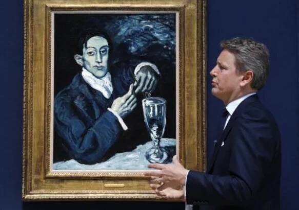 Picassův portrét Piják absintu se na aukci prodal za miliardu korun