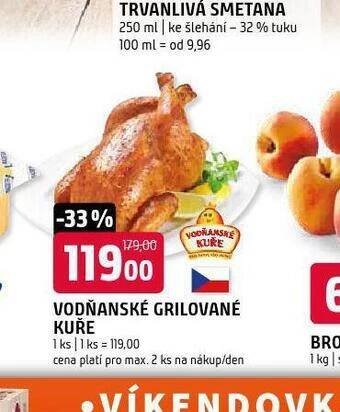 Terno Vodňanské grilované kuře nabídka