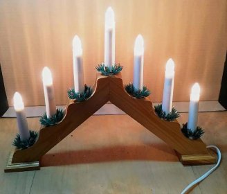 elektrický svícen — vánoční dekorace - Dům a zahrada