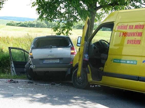 Dopravní nehoda při výjezdu z Benešova na Vlašim