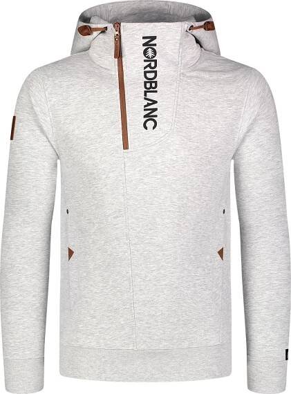 Pánská mikina NORDBLANC - Divergent - NBSMS7877 (Light Grey Melange, XL) | Symbol Krnov