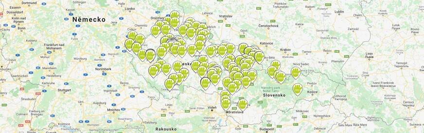 Mapa partnerů
