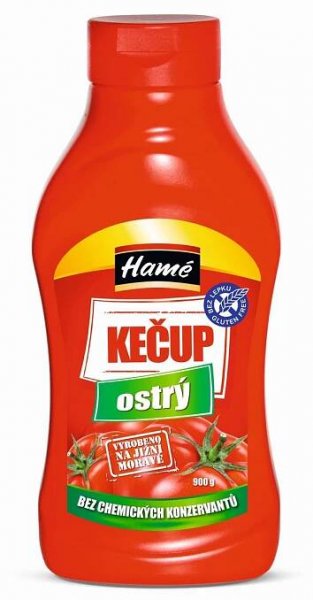 Hamé Kečup ostrý bez chemických konzervantů 900 g - Kečupy, Dressingy, omáčky, Trvanlivé