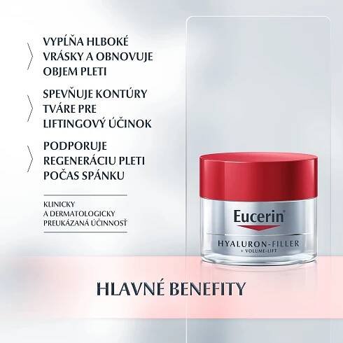 Eucerin HYALURON-FILLER+Volume-Lift Nočný krém Anti-Age 1x 50 ml