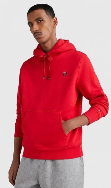Tommy Hilfiger pánská červená mikina - Benuto