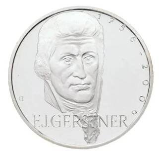 Stříbrná mince 200 Kč František Josef Gerstner, Zahájení výuky na Pražské polytechnice 2006 standard