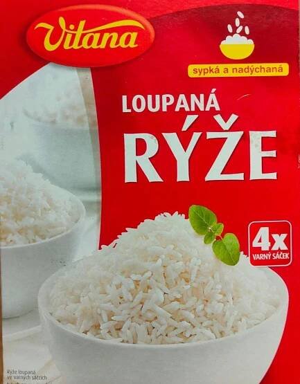 Loupaná rýže varný sáček sypká a nadýchaná Vitana
