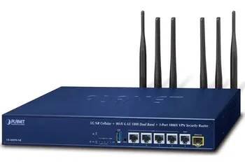 PLANET VR-300FW-NR Router, firewall, VPN, 4x LAN, 1x WAN/LAN, 1x SFP, 5G/LTE, Wi-Fi 6, 2,4GHz, 5GHz, VLAN, QoS, RADIUS, SD-WAN, HA, AP kontroler VR-300FW-NR