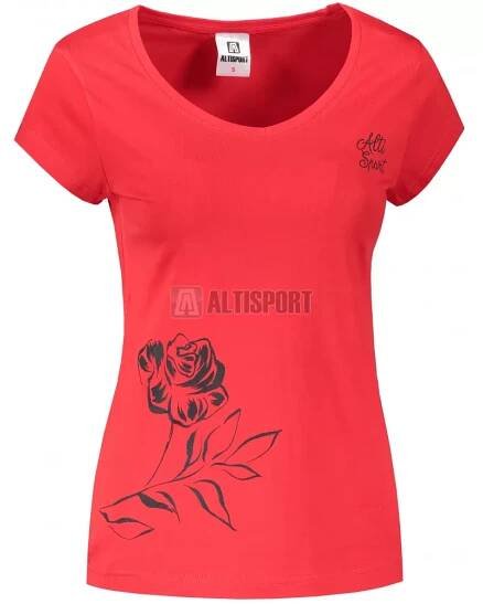 Dámské triko ALTISPORT ALW108162 ČERVENÁ velikost: XS
