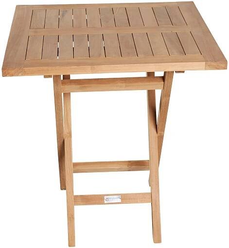 ZAHRADNÍ STŮL, dřevo, 70/70/75 cm - barvy teak, Natur, dřevo (70/70/75cm) - Ambia Garden
