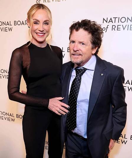 Tracy Pollan and Michael J. Fox attend the National Board Of Review 2024 Awards Gala