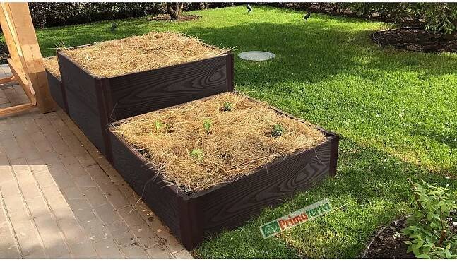 Vyvýšený záhon Primaterra 3D z WPC HOLZ 225х75х30 cm WENGE