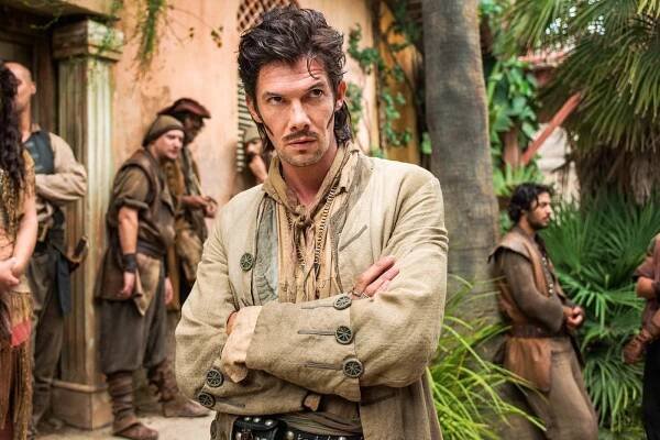 Toby Schmitz stars as the pirate Jack Rackham in Black Sails