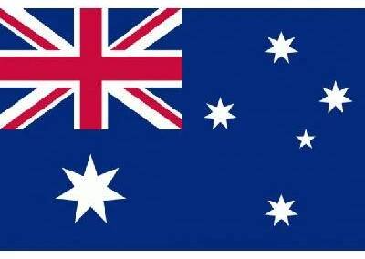 Tištěná vlajka Austrálie