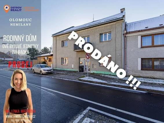 Prodej rodinného domu s dvěma byty, Nemilany, Olomouc