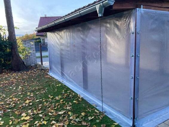 Plachta na pergolu - PVC fólie 625g/m2 transparentní | Plachty na pergoly |Flobal s.r.o 