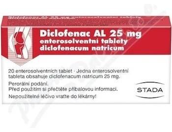 DICLOFENAC AL POR 25MG TBL ENT 20