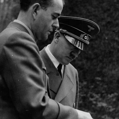 Albert Speer i Adolf Hitler - Wilczy Szaniec - Maj 1943