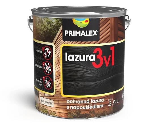Primalex lazura tenkovrstvá 3v1 Barva: Teak tmavý, Objem: 2,5l