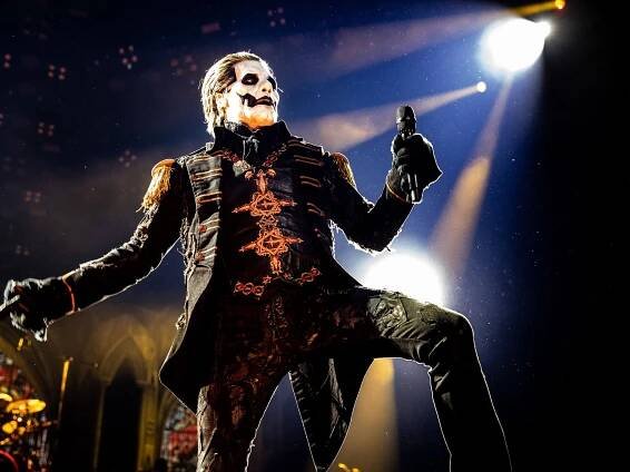 Tobias Forge of Ghost performing live