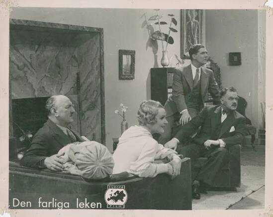 Den farliga leken - Fotosky - Anders Frithiof, Margit Rosengren, Åke Ohberg, Harry Ahlin
