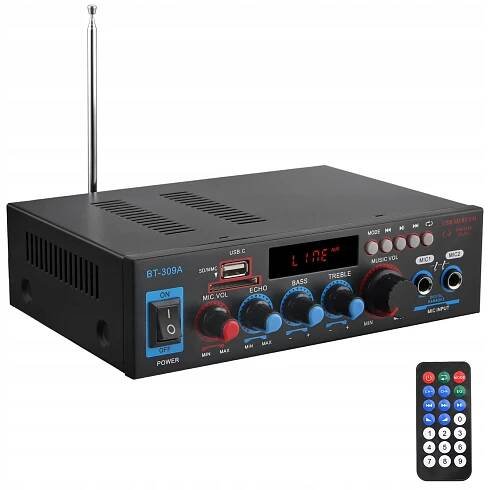 BLUETOOTH AUDIO ZESILOVAČ RÁDIO FM PŘEHRÁVAČ MP3 STEREO RECEIVER VÝKONNÝ za 690.00CZK - Allegro