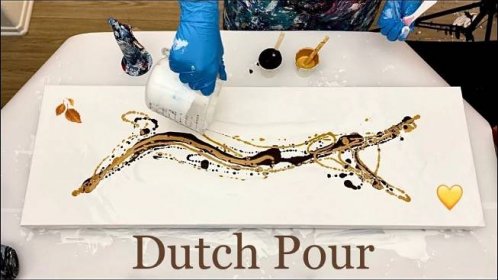 WOW Gorgeous GOLDEN Leaf Dutch Pour! So Simple and Elegant ~Acrylic Pouring
