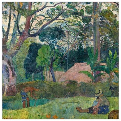 Obraz - Paul Gauguin, Te raau rahi (The Big Tree), reprodukce