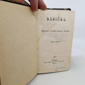 Babička - 1. vydání 1855 - Božena Němcová