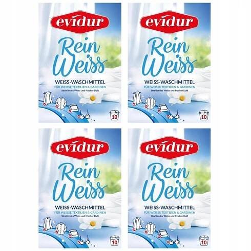 Evidur Prášek na praní záclon a bílých tkanin 4 x 600 g