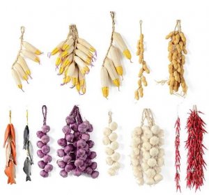 Umělé falešné dekorativní ovoce realistická pěna zelenina cibule česnek kuchyňská výzdoba
