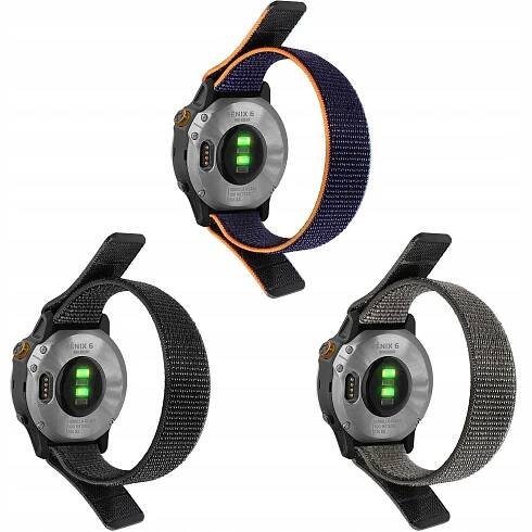Nylonový řemínek s háčkem 26 mm pro chytré hodinky Garmin Fenix ​​7X 6X Pro 5 5X Plus pro chytré hodinky Garmin Enduro