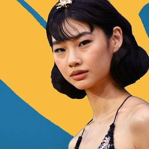HoYeon Jung old Hollywood bob at the Emmys deserves an award of its own