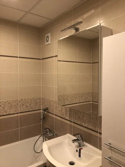 Rekonstrukce byt.jádra bytu 3+1,obklad Textile | Skála - koupelny na klíč