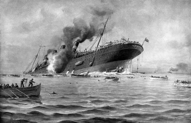 Lusitania sinkt