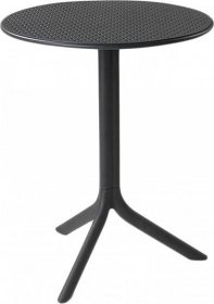 Nardi Antracitově šedý plastový zahradní stůl Spritz 61 cm