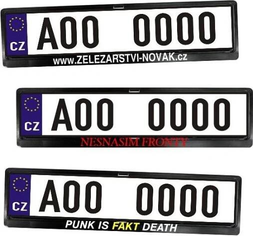Podložka pod SPZ, s vlastním potiskem