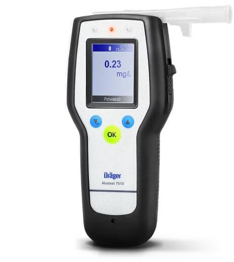 Dräger Alcotest 7510 s ověřením ČMI